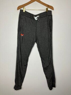 Superdry Men's Gray Slim Fit Orange Label Jogger Sweatpants Large
